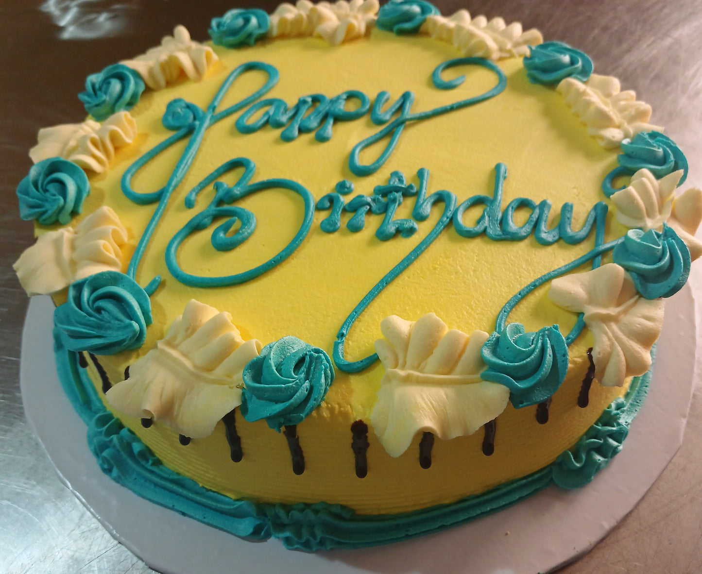 RD26- Ready to go buttercream cake with drip