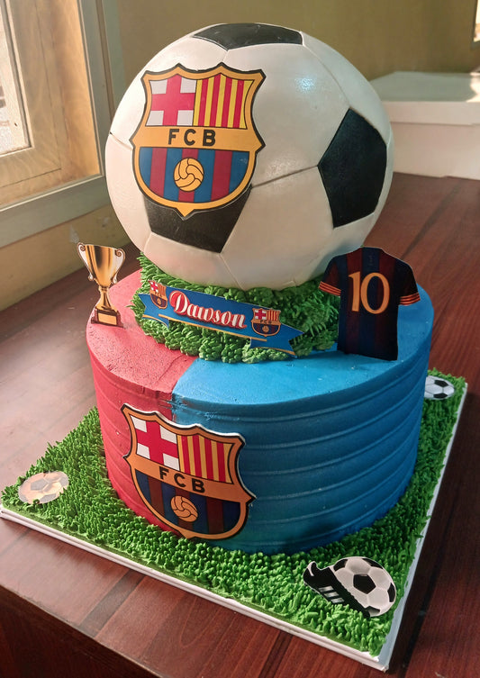 2 Tier Barcelonca cake