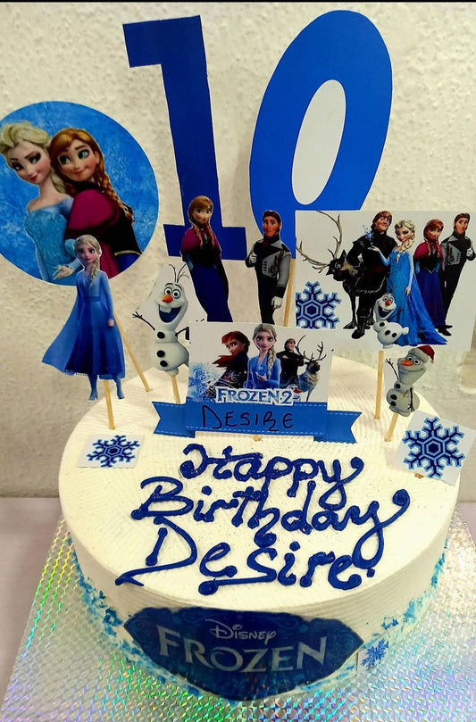 KD001 KID FROZEN THEMED CHARACTER CAKES